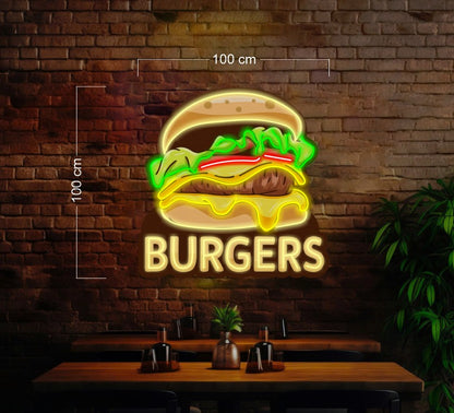 KEBABS + BURGERS | LED Neon Sign (2 signs)
