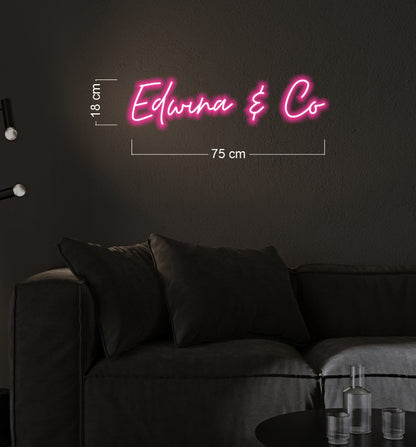 Enseigne au néon LED personnalisée pour entreprise 