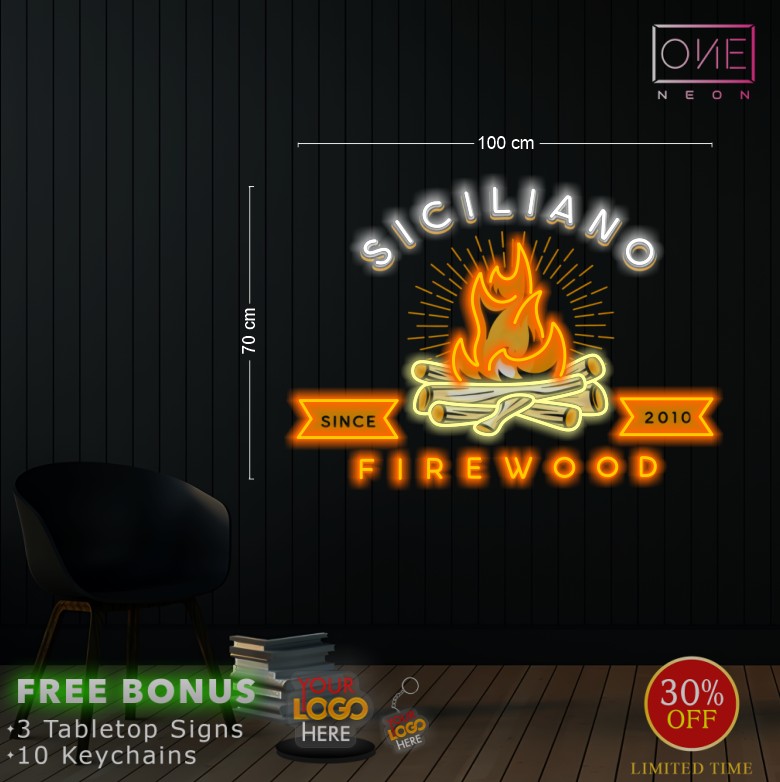 SILICIANO FIREWOOD | LED Neon Sign