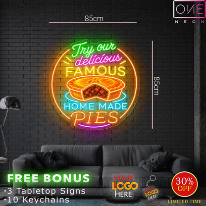 HOME MADE PIES | LED Neon Sign (outdoor use)