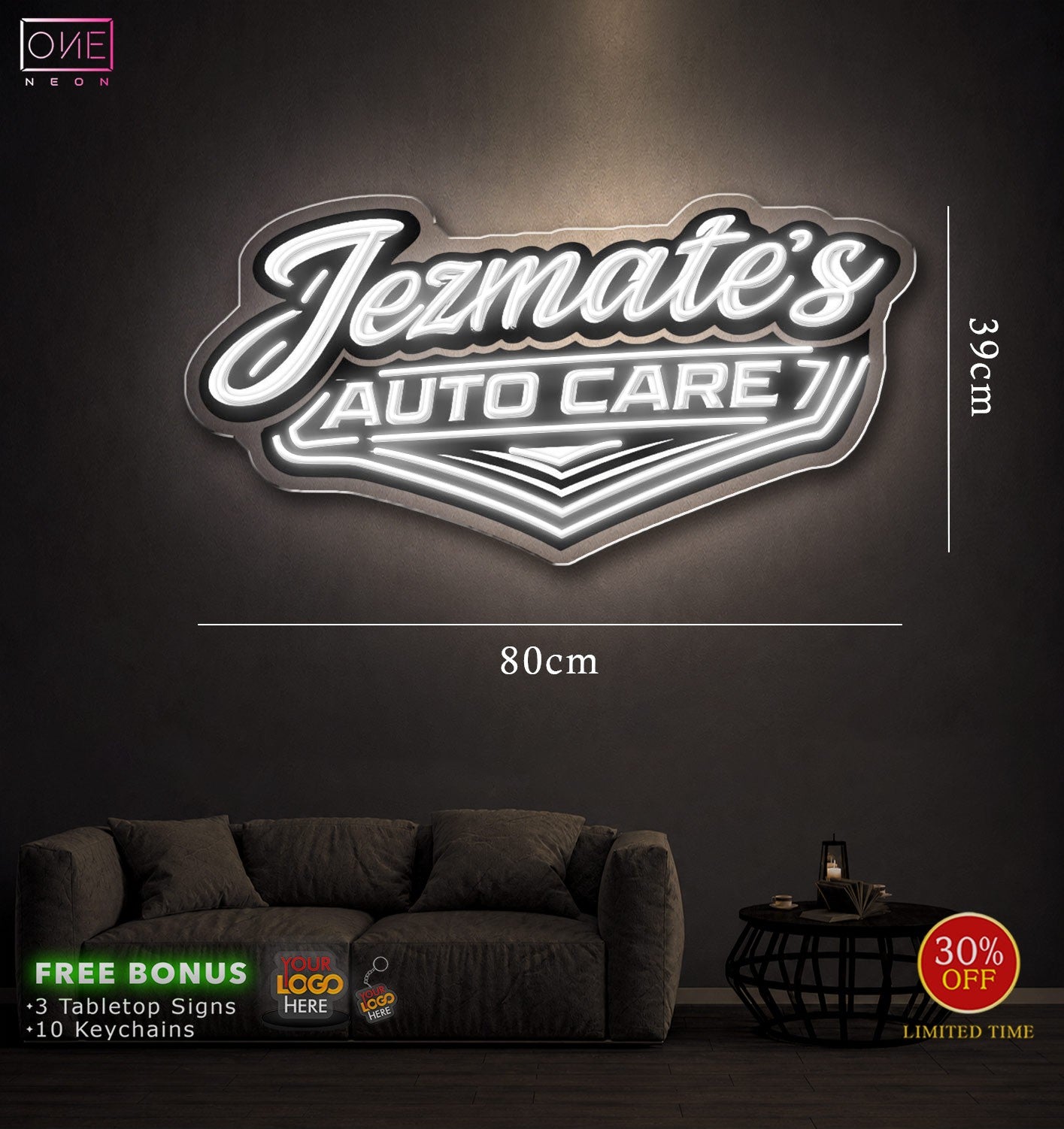 JEZMATE'S AUTO CARE | LED Neon Sign