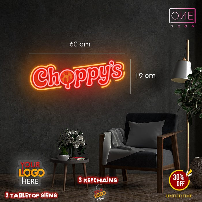 Choppy's | LED Neon Sign (2 outdoor signs)
