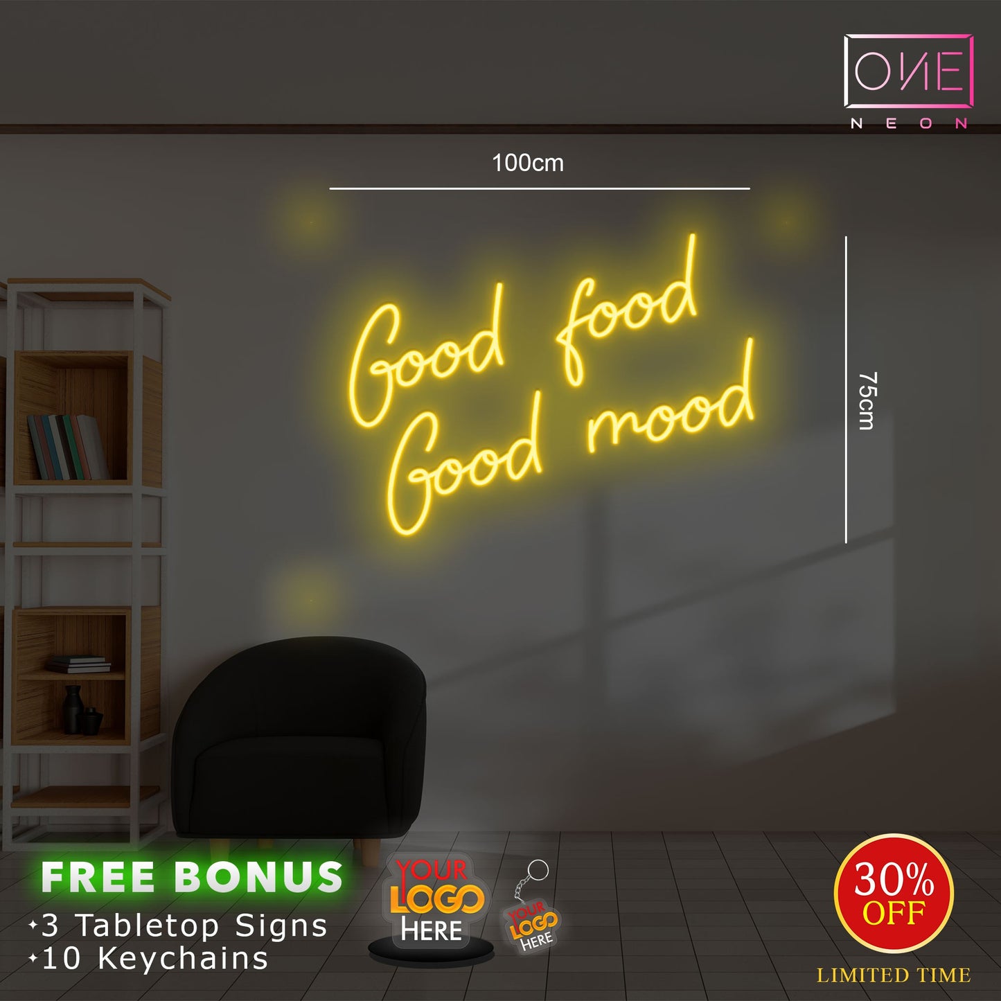Good food good mood| LED Neon Sign