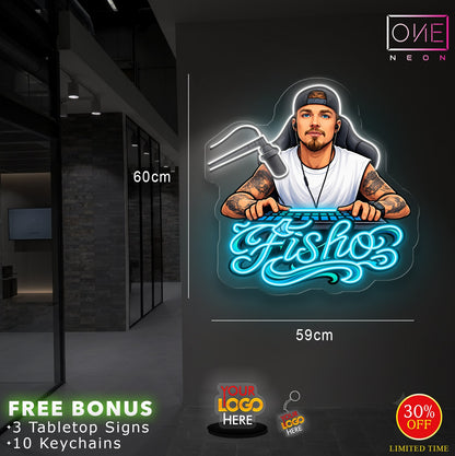 Fisho logo | LED Neon Sign