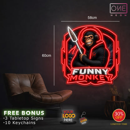 Funny Monkey | LED Neon Sign