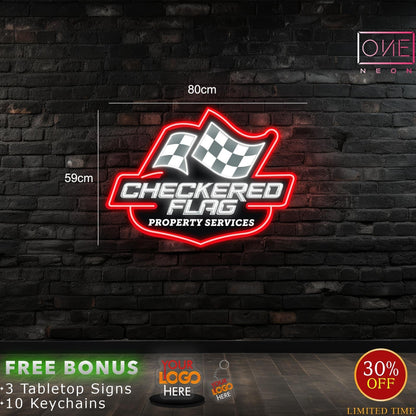 Checkered flag | LED Neon Sign