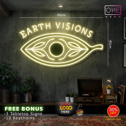 EARTH VISIONS + CUSTOM WRITING | LED Neon Sign (6 signs + express)