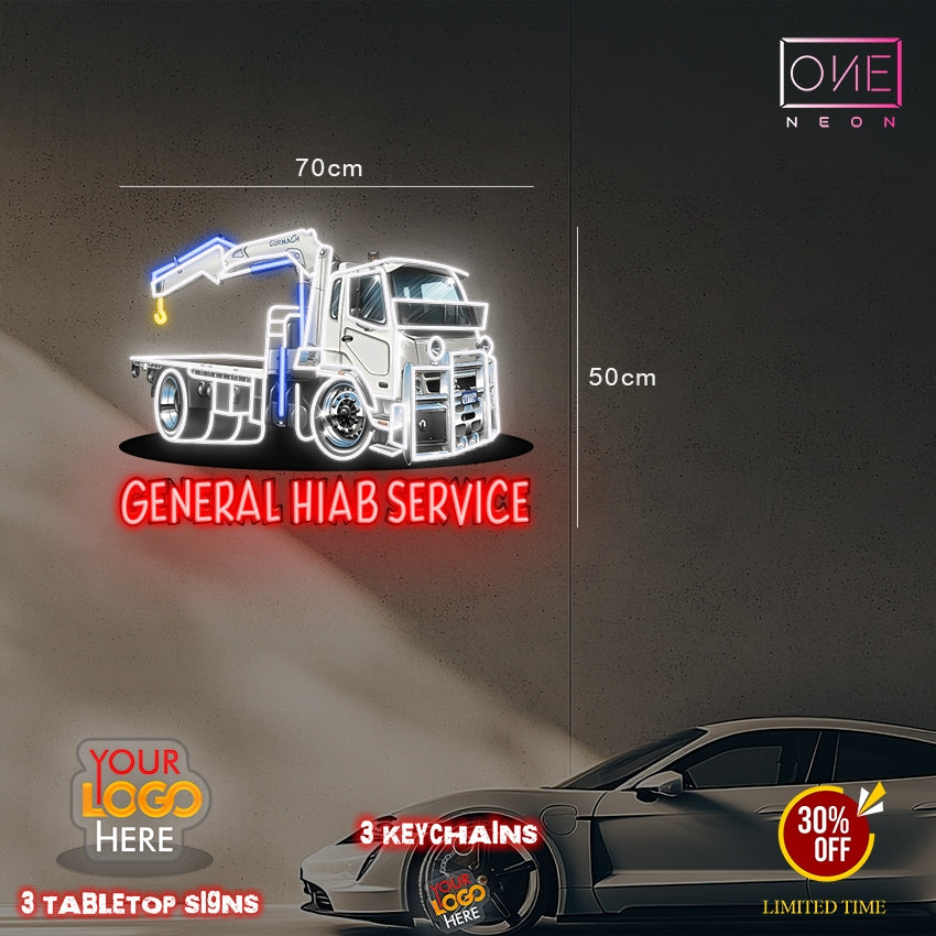 GENERAL HIAB SERVICE | LED Neon Sign