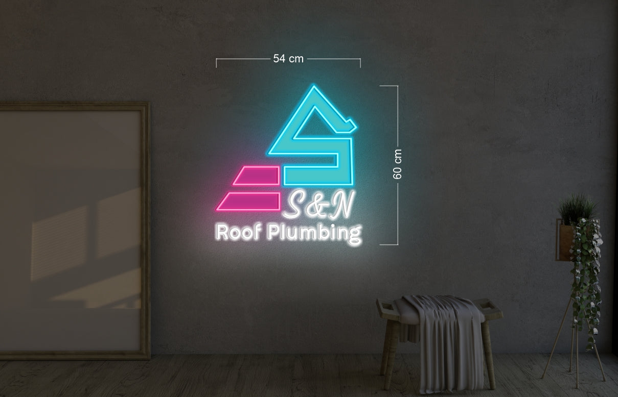 S&N ROOF PLUMBING | LED Neon Sign (2 signs ) (1 outdoors)