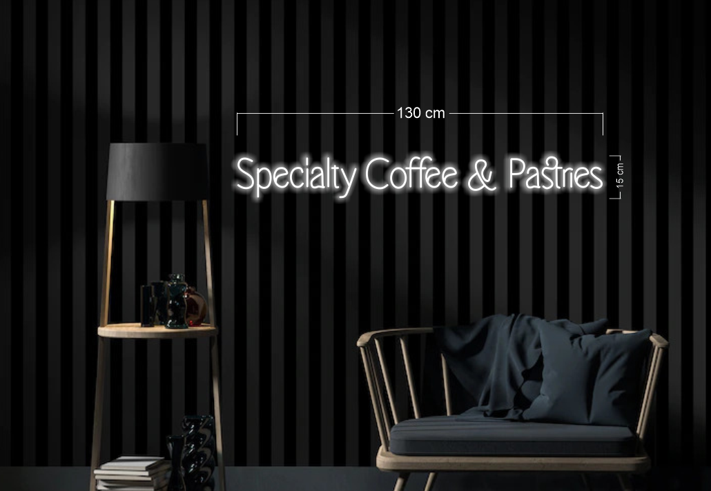 Specialty Coffee & Pastries | LED Neon Sign