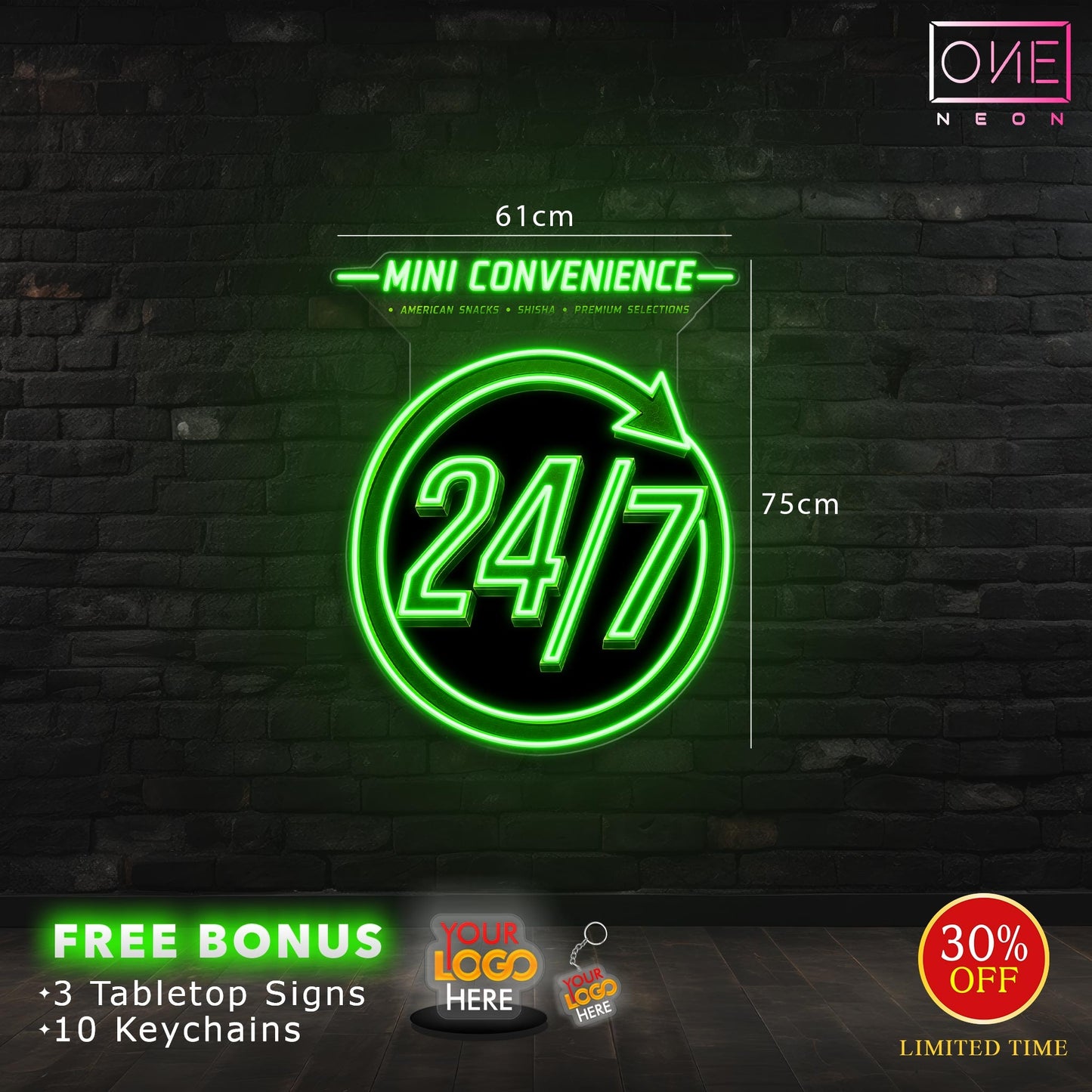 MINI CONVENIENCE | LED Neon Sign (express shipping)