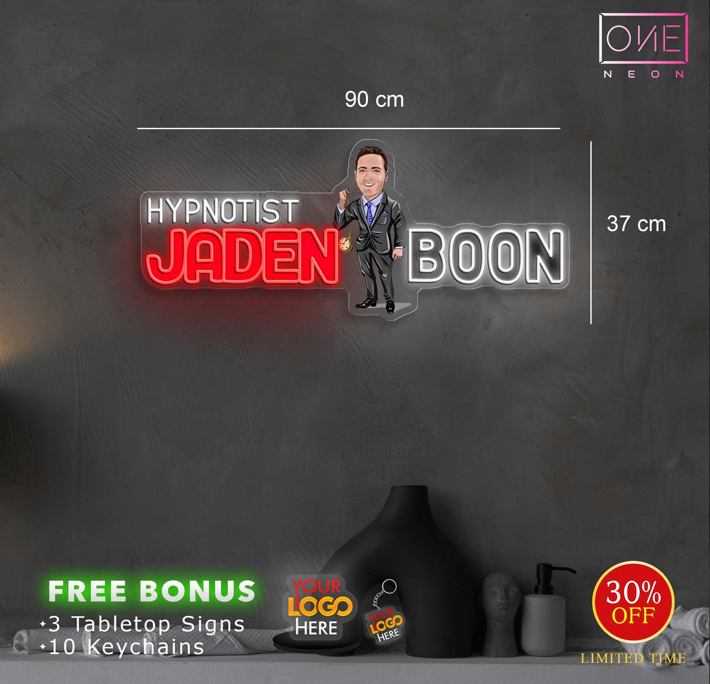 JADEN BOON | LED Neon Sign (outdoor use)