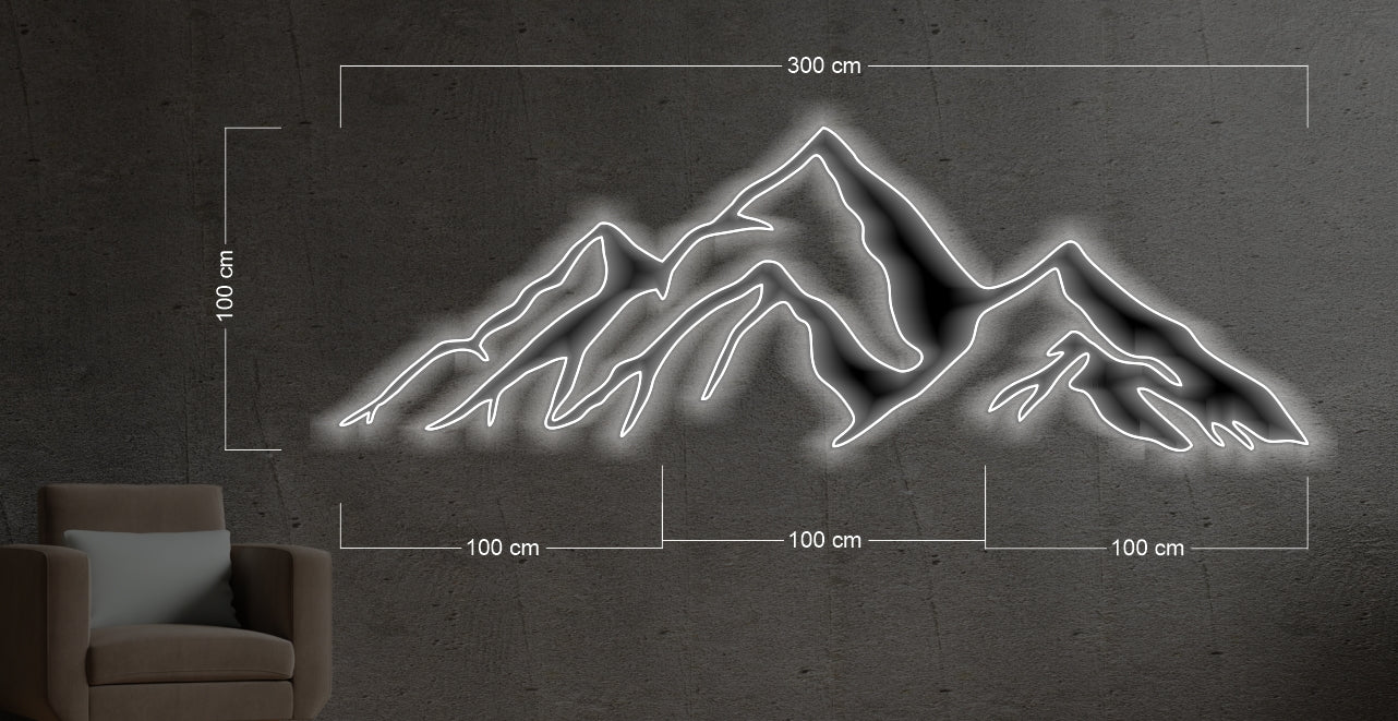 Mountain ( rgb colors) | LED Neon Sign