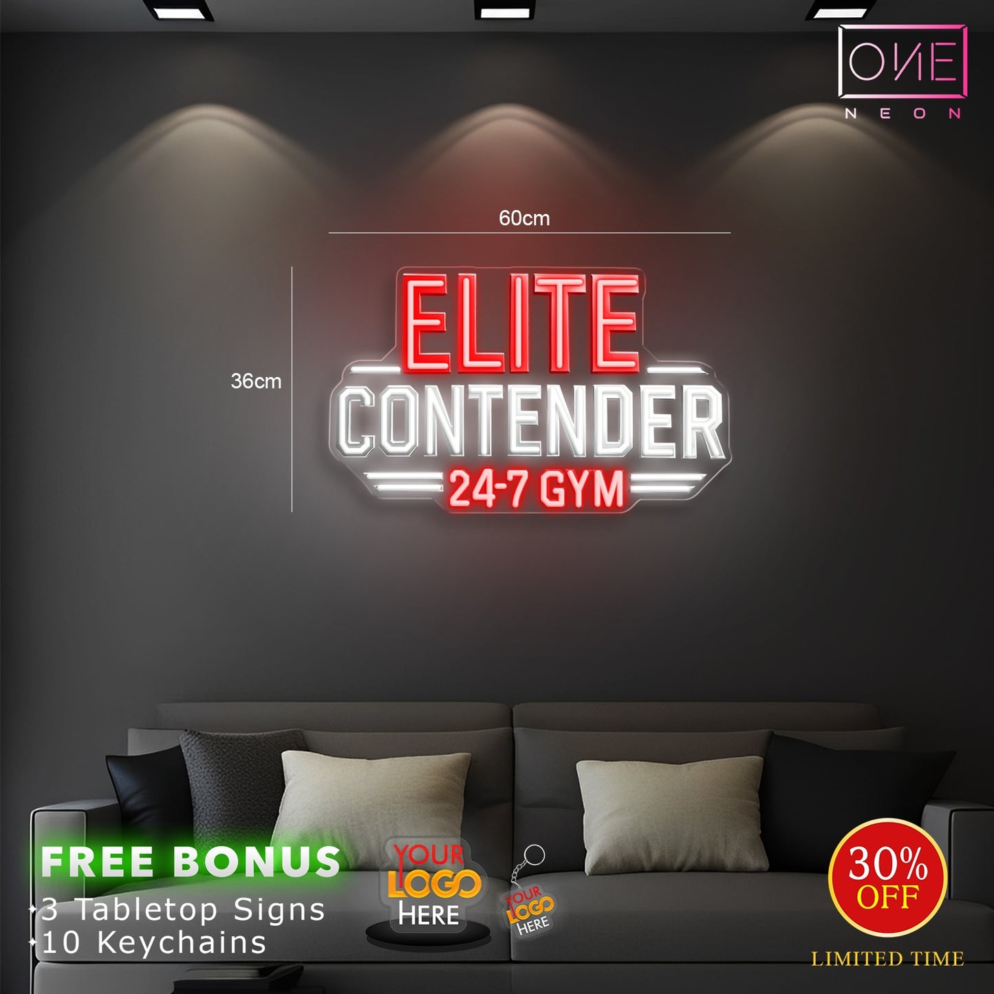 ELITE CONTENDER| LED Neon Sign
