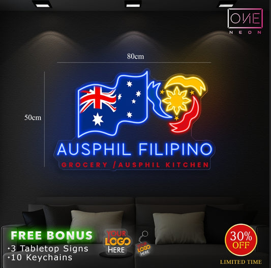 AUSPHIL FILIPINO | LED Neon Sign