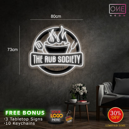 THE RUB SOCIETY | LED Neon Sign
