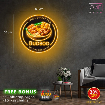 BUDBOB Filipino street food | LED Neon Sign