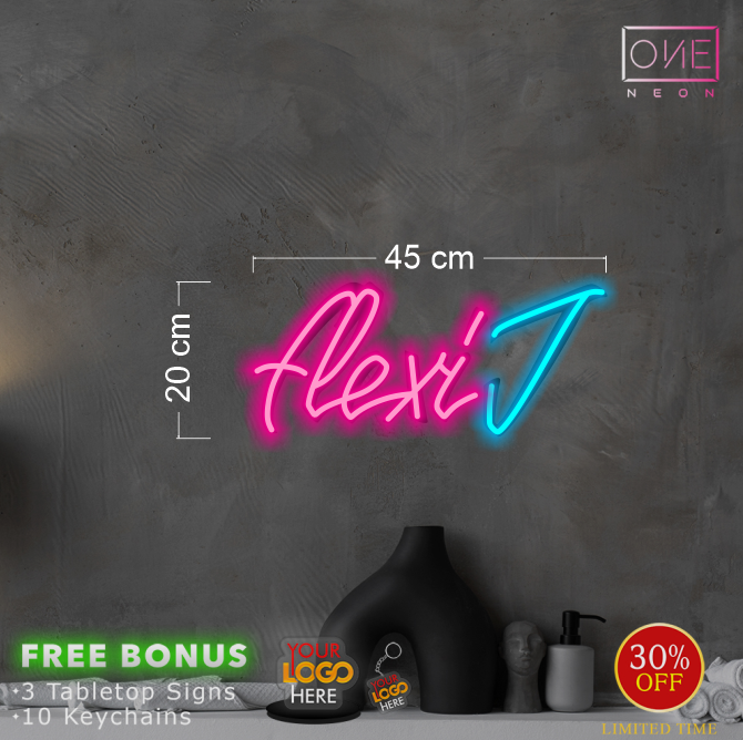 FLEXI J | LED Neon Sign