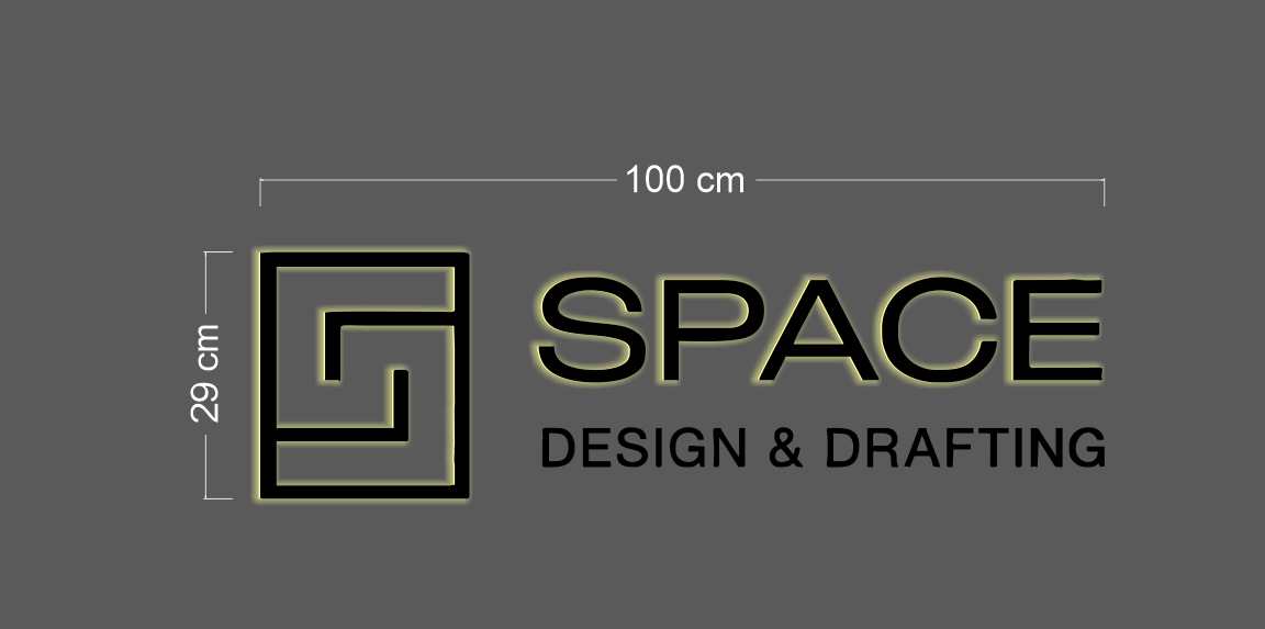 SPACE | 3D ACRYLIC SIGN