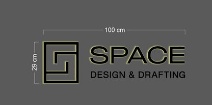 SPACE | 3D ACRYLIC SIGN