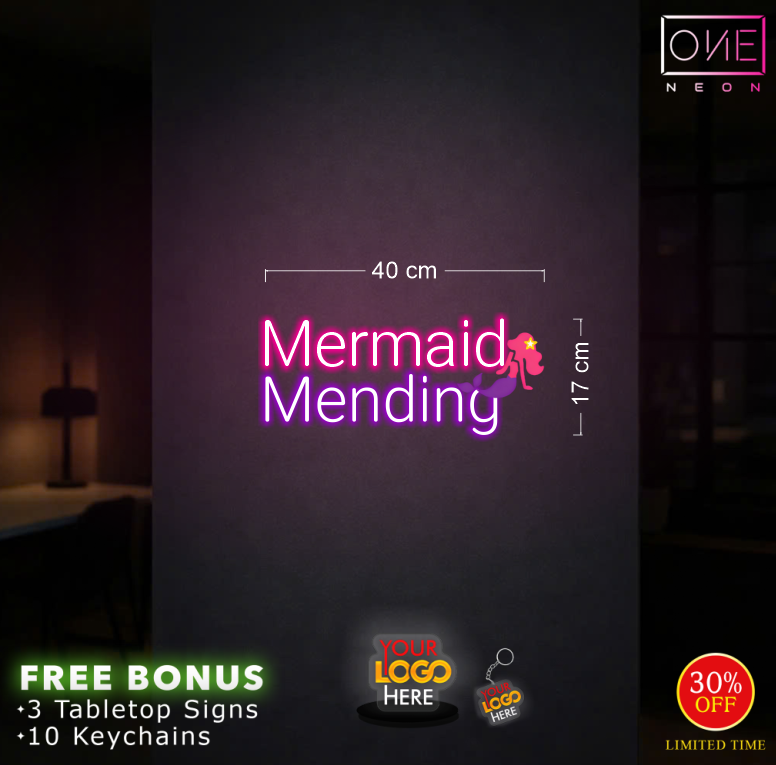 MERMAID MENDING | LED Neon Sign