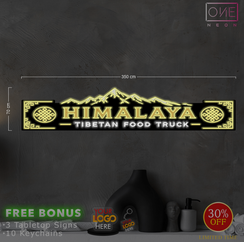 HIMALAYA | LED Neon Sign (waterproof + stand)