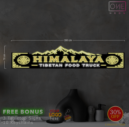 HIMALAYA | LED Neon Sign (waterproof + stand)