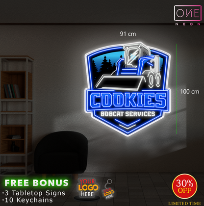 COOKIES BOBCAT SERVICES | LED Neon Sign