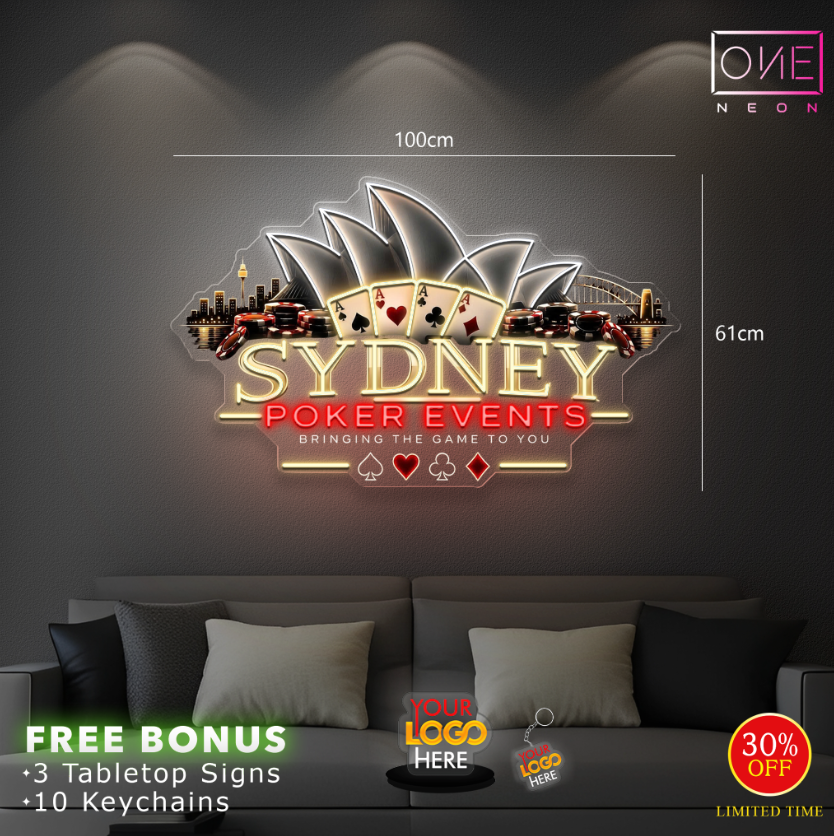 SYDNEY POKER EVENTS | LED Neon Sign