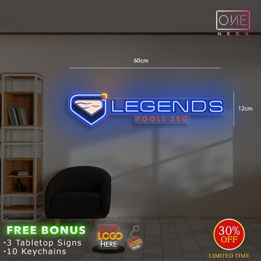 Legends Pool SEQ | LED Neon Sign