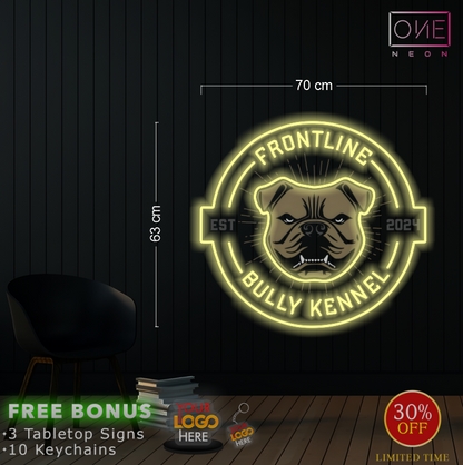 Frontling bully kennel | LED Neon Sign