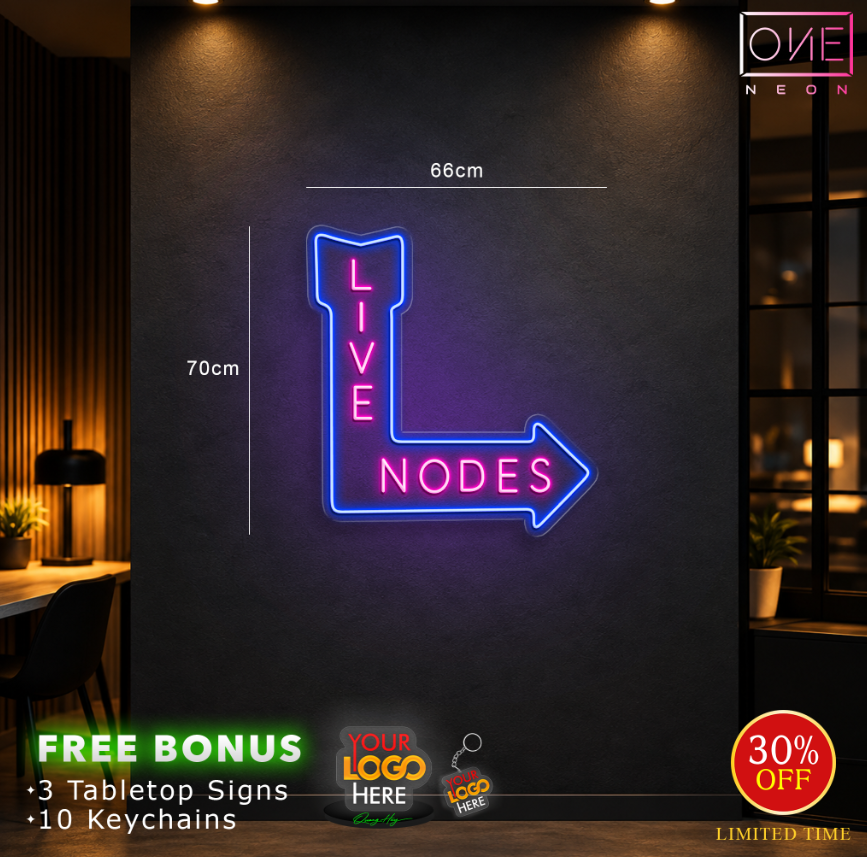 Live Nodes | LED Neon Sign