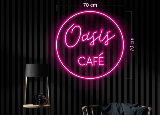 The oasis cafe ( RGB)| LED Neon Sign