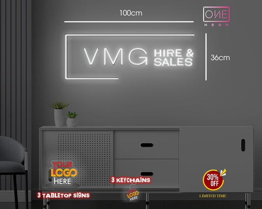 Enseigne au néon LED personnalisée pour entreprise 