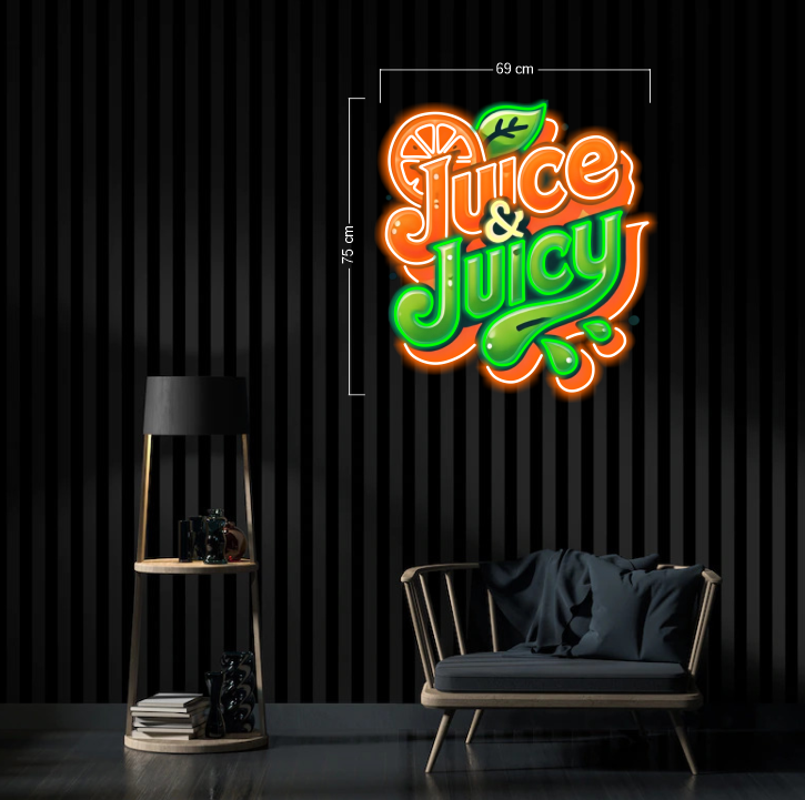 Juice & Juicy| LED Neon Sign