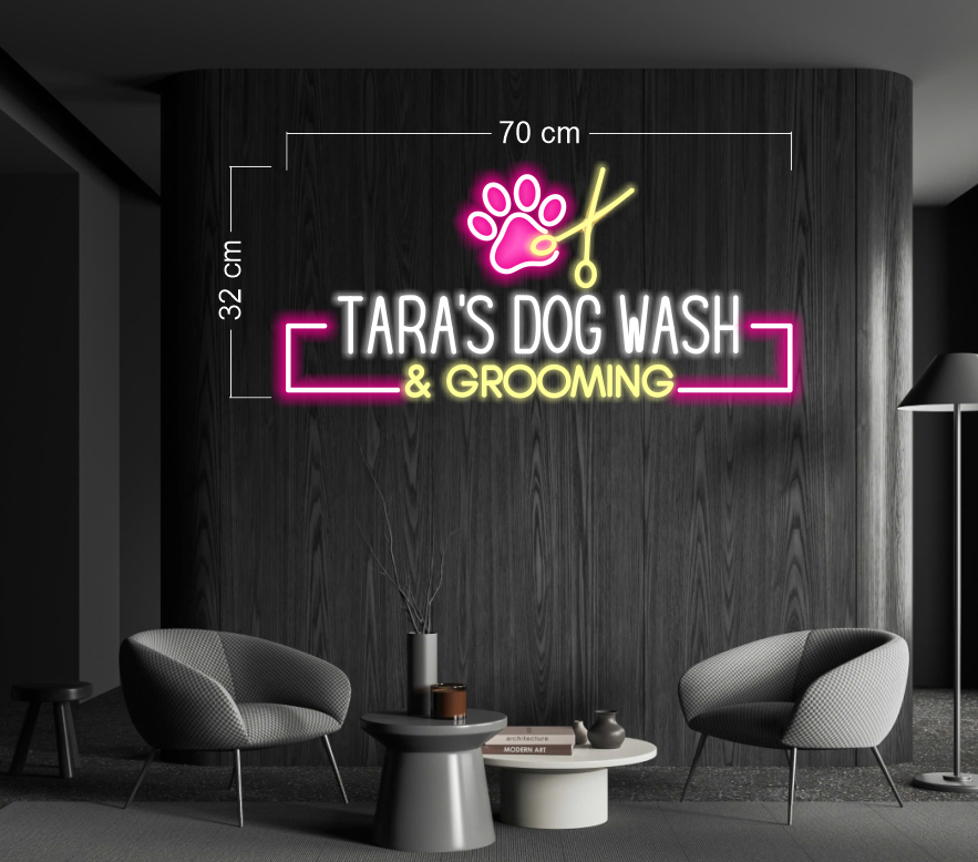 Tara's dog wash & grooming | LED Neon Sign