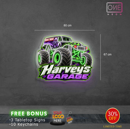 Harvey's Garage | LED Neon Sign