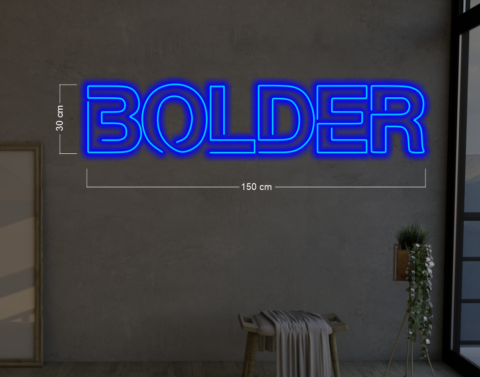 BOLDER| LED Neon Sign (muticolor)