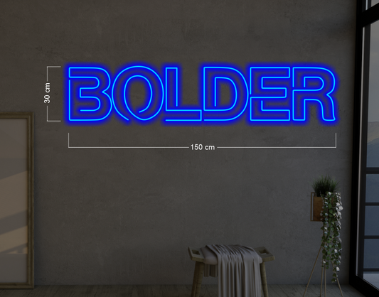 BOLDER| LED Neon Sign (muticolor)