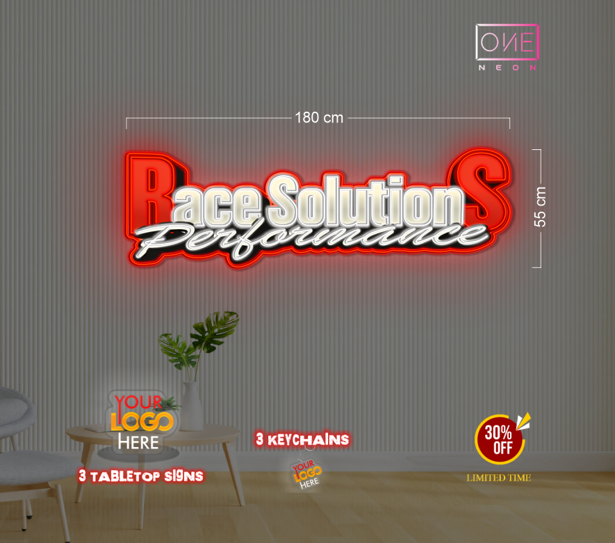 Enseigne au néon LED personnalisée pour entreprise 
