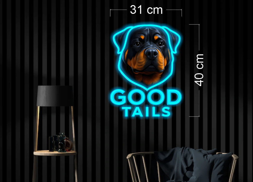 GOOD TAILS  | LED Neon Sign