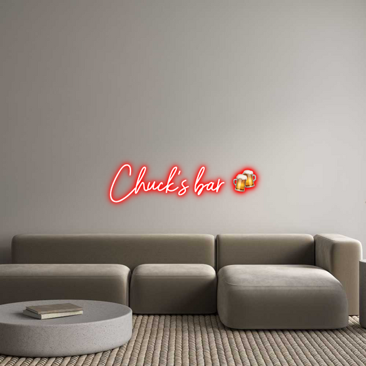 Custom Neon: Chuck’s bar 🍻