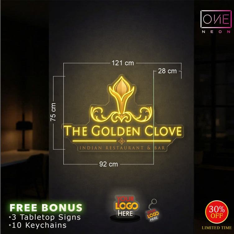 THE GOLDEN CLOVE | LED Neon Sign