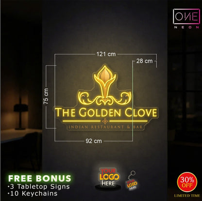 THE GOLDEN CLOVE | LED Neon Sign