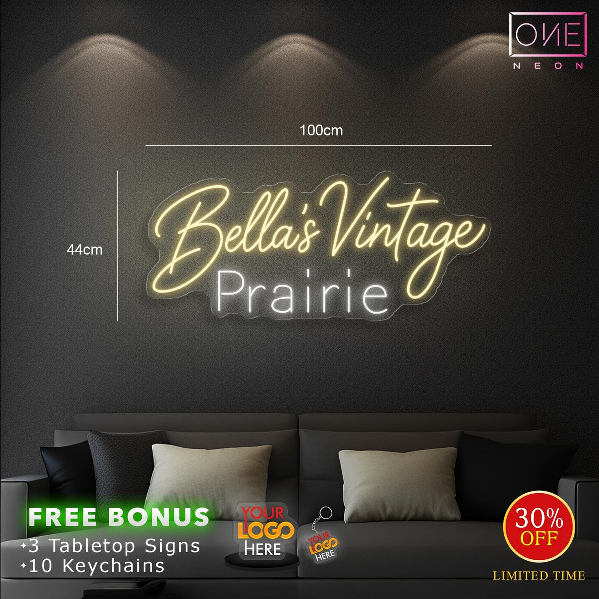 Bella’s Vintage | LED Neon Sign
