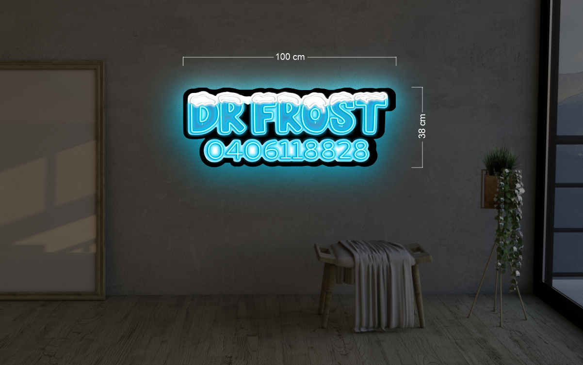 Enseigne au néon LED personnalisée pour entreprise 
