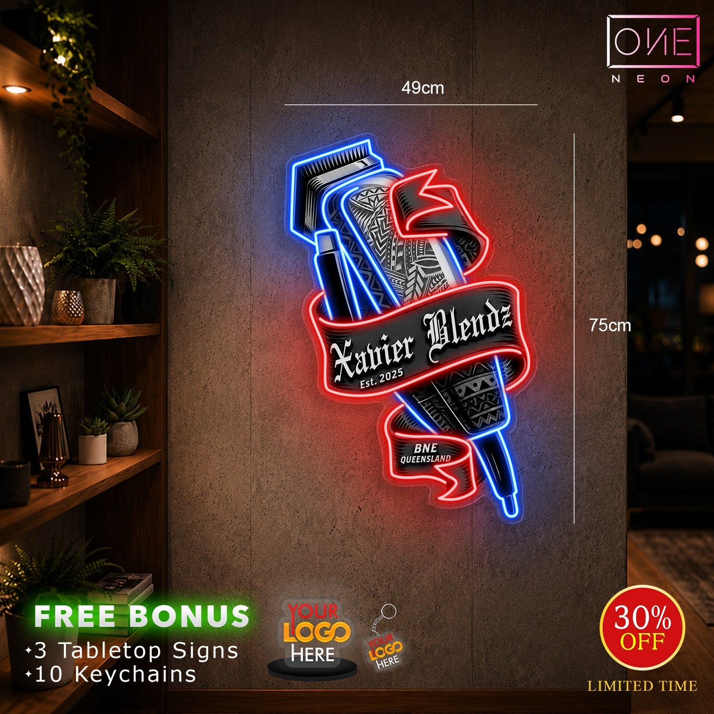 Xavier Blendz | LED Neon Sign
