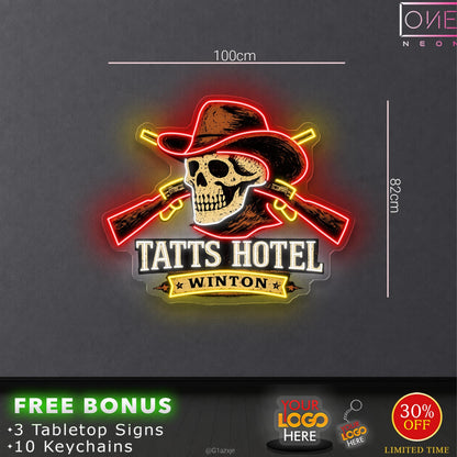 TATTS HOTEL | LED Neon Sign (waterproof)