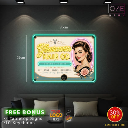 GLENROWAN HAIR CO| LED Neon Sign