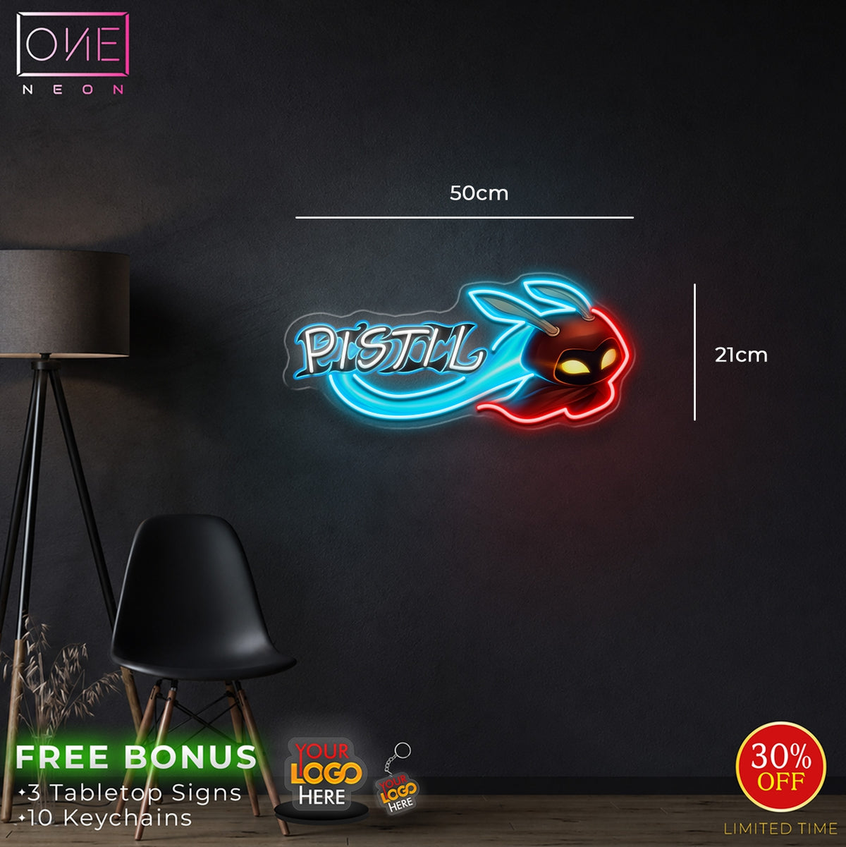 Enseigne au néon LED personnalisée pour entreprise 